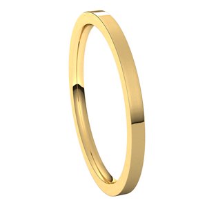 14K Yellow 1.5 mm Flat Comfort Fit Light Band Size 8 - BN & CO JEWELRY