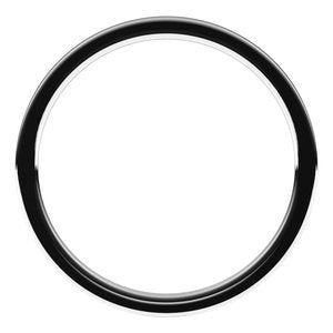 10K White 1 mm Flat Comfort Fit Light Band Size 7 - BN & CO JEWELRY