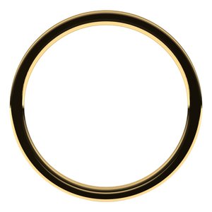 18K Yellow 1 mm Flat Comfort Fit Light Band Size 6.5 - BN & CO JEWELRY