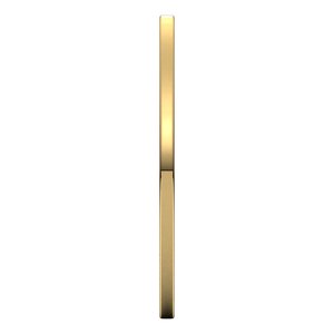 14K Yellow 1 mm Flat Comfort Fit Light Band Size 6 - BN & CO JEWELRY