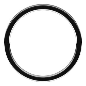 14K White 2 mm Flat Comfort Fit Light Band Size 10 - BN & CO JEWELRY