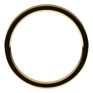 14K Yellow 2 mm Flat Comfort Fit Light Band Size 6.5 - BN & CO JEWELRY