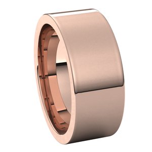10K Rose 8 mm Flat Comfort Fit Band Size 10 - BN & CO JEWELRY