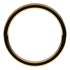 18K Yellow 3 mm Flat Comfort Fit Light Band Size 6 - BN & CO JEWELRY