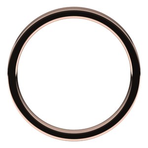14K Rose 3 mm Flat Comfort Fit Light Band Size 5.5 - BN & CO JEWELRY