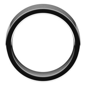 10K White 9 mm Flat Comfort Fit Band - BN & CO JEWELRY
