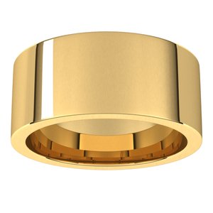 14K Yellow 9 mm Flat Comfort Fit Band Size 6 - BN & CO JEWELRY