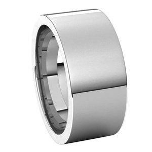 14K White 9 mm Flat Comfort Fit Band Size 5 - BN & CO JEWELRY