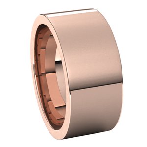 14K Rose 9 mm Flat Comfort Fit Band Size 7 - BN & CO JEWELRY