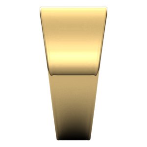 14K Yellow 10 mm Flat Tapered Band Size 6.5 - BN & CO JEWELRY