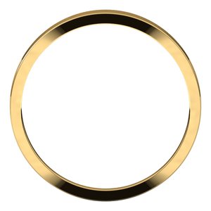 14K Yellow 2.5 mm Flat Tapered Band Size 5 - BN & CO JEWELRY