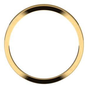 14K Yellow 3 mm Flat Tapered Band Size 10 - BN & CO JEWELRY