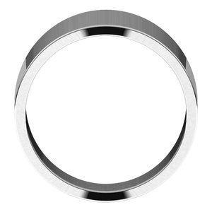 Sterling Silver 12 mm Flat Tapered Band Size 7 - BN & CO JEWELRY