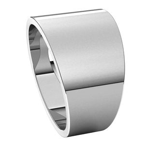 Sterling Silver 12 mm Flat Tapered Band Size 9 - BN & CO JEWELRY