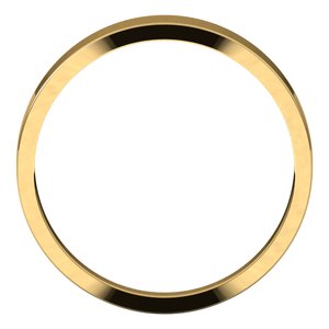 14K Yellow 4 mm Flat Tapered Band Size 6 - BN & CO JEWELRY
