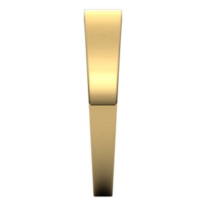 14K Yellow 4 mm Flat Tapered Band Size 8 - BN & CO JEWELRY