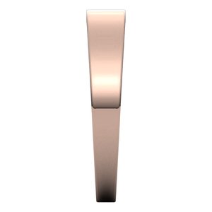 14K Rose 4 mm Flat Tapered Band Size 7 - BN & CO JEWELRY