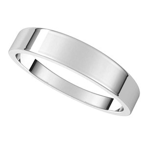 Sterling Silver 4 mm Flat Tapered Band Size 8 - BN & CO JEWELRY