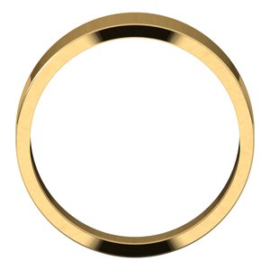 10K Yellow 7 mm Flat Tapered Band - BN & CO JEWELRY