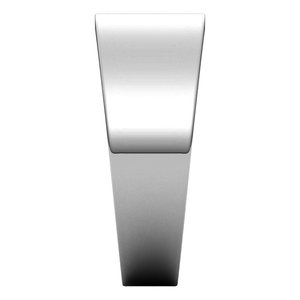 Sterling Silver 8 mm Flat Tapered Band Size 10 - BN & CO JEWELRY