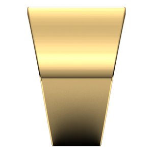 14K Yellow 14 mm Flat Tapered Band Size 7 - BN & CO JEWELRY