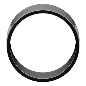 Platinum 12 mm Flat Ultra-Light Band Size 11 - BN & CO JEWELRY