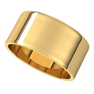 10K Yellow 9 mm Flat Ultra Light Band Size 6 - BN & CO JEWELRY
