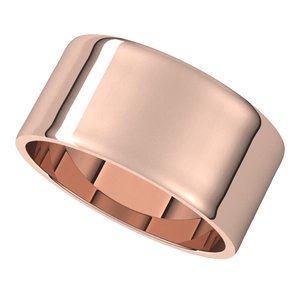 14K Rose 9 mm Flat Ultra Light Band Size 15.5 - BN & CO JEWELRY