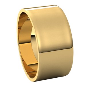 10K Yellow 9 mm Flat Ultra Light Band Size 6 - BN & CO JEWELRY