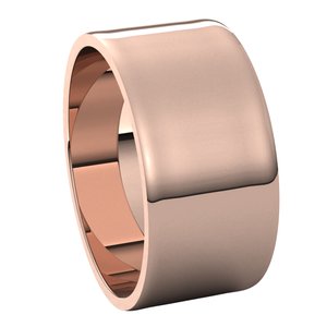 14K Rose 9 mm Flat Ultra Light Band Size 15.5 - BN & CO JEWELRY