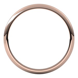 18K Rose 1.5 mm Half Round Band Size 5.5 - BN & CO JEWELRY