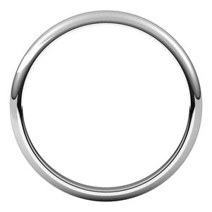 Sterling Silver 2.5 mm Half Round Band Size 4.5 - BN & CO JEWELRY