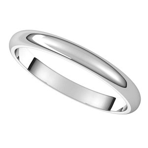 Sterling Silver 2.5 mm Half Round Band Size 4.5 - BN & CO JEWELRY