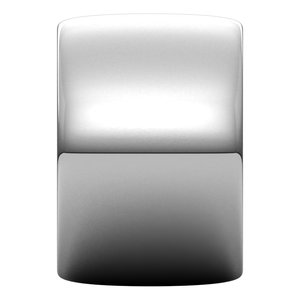 14K White 14 mm Half Round Band Size 7 - BN & CO JEWELRY