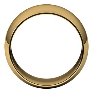 14K Yellow 11 mm Half Round Band - BN & CO JEWELRY