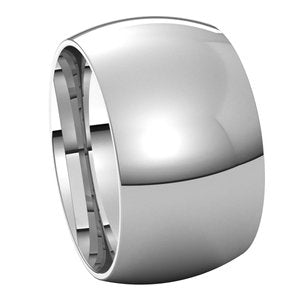 Sterling Silver 11 mm Half Round Band Size 11 - BN & CO JEWELRY