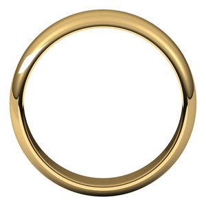 14K Yellow 6 mm Half Round Band Size 13.5 - BN & CO JEWELRY
