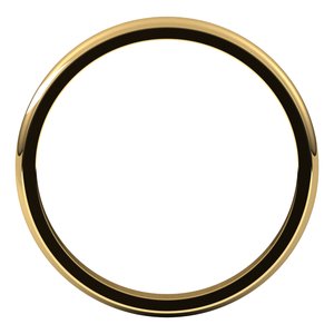 14K Yellow 2.5 mm Half Round Edge Band Size 6 - BN & CO JEWELRY