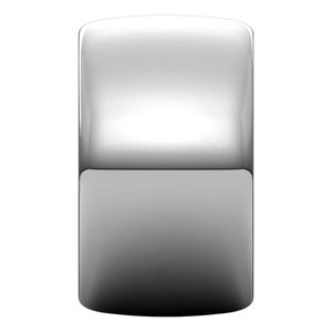 10K White 12 mm Half Round Band Size 9.5 - BN & CO JEWELRY