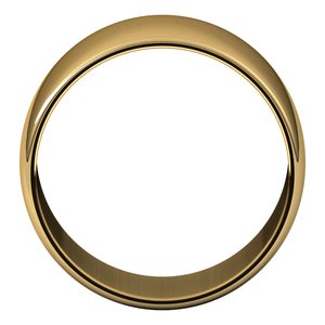 14K Yellow 11 mm Half Round Light Band - BN & CO JEWELRY