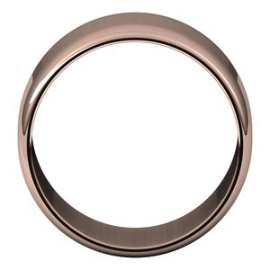 14K Rose 12 mm Half Round Light Band Size 9 - BN & CO JEWELRY