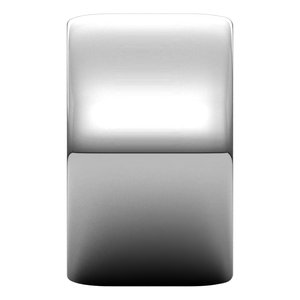 10K White 12 mm Half Round Light Band Size 5.5 - BN & CO JEWELRY