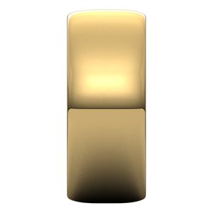 10K Yellow 8 mm Half Round Light Band Size 10 - BN & CO JEWELRY