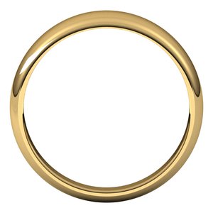 14K Yellow 6 mm Half Round Tapered Band Size 11.5 - BN & CO JEWELRY