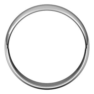 Sterling Silver 6 mm Half Round Ultra-Light Band Size 17 - BN & CO JEWELRY