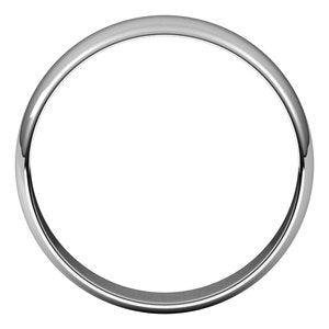 10K White 5 mm Half Round Ultra-Light Band Size 12.5 - BN & CO JEWELRY