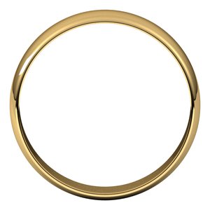 14K Yellow 5 mm Half Round Ultra-Light Band Size 12.5 - BN & CO JEWELRY