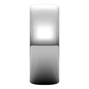 10K White 7 mm Half Round Ultra-Light Band - BN & CO JEWELRY