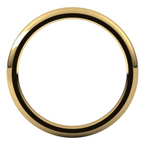14K Yellow 2 mm Half Round Comfort Fit Band Size 11 - BN & CO JEWELRY