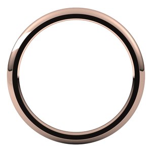 14K Rose 2 mm Half Round Comfort Fit Band Size 7.5 - BN & CO JEWELRY